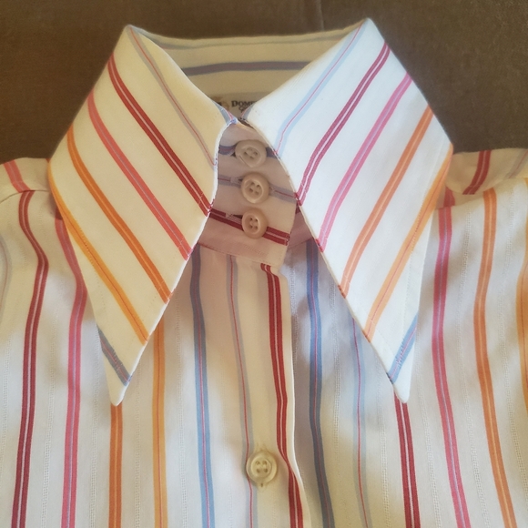 💯 Domenico Vacca Pointed Collar Blouse - Picture 7 of 16